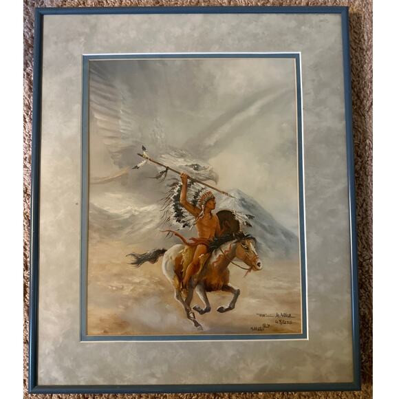 Spirit of the Eagle by Pat McAllister Signed Print 63 of 250 - Picture 1 of 12